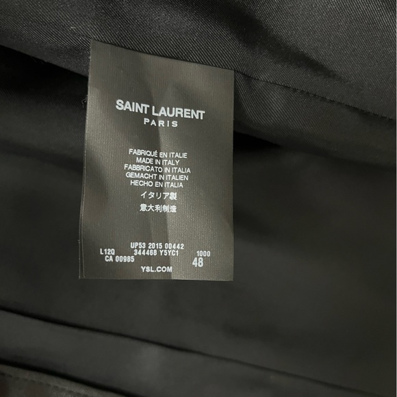 Saint Laurent YSL Hedi Slimane. L12 Curtis Fringe Jacket. Size small/medium - Picture 12 of 16